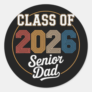 Adesivo Pai Sênior Cl De 2026 Graduação 2026 Graduado Ret