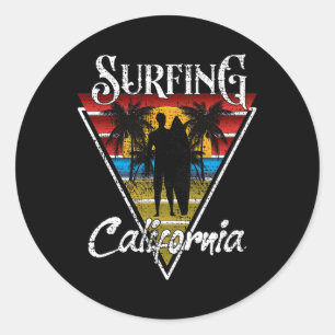 Adesivo Pai Surfista Praias da Califórnia Surf Cali Beach
