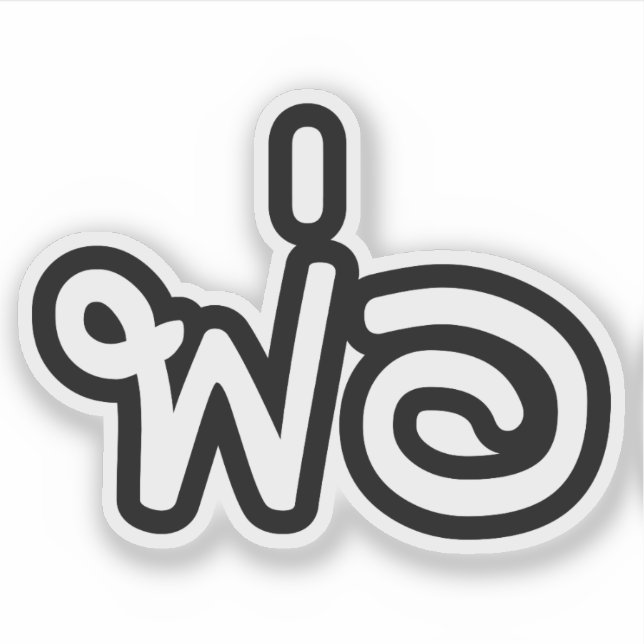 Adesivo Pai Tailandês - พ่ อ / Phaw - Script de Idioma Tai (Frente)