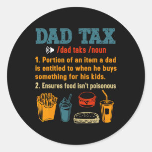 Adesivo Pai Tax Definition Men Funny Dia de os pais 7