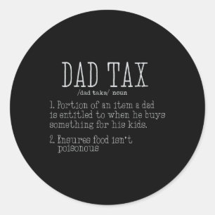 Adesivo Pai Tax Definition Men Funny Dia de os pais 8