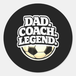 Adesivo Pai Treinador Lendário Pai de Futebol Engraçado