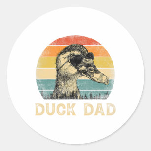 Adesivo Pai Vintage Duck Amante Pai Padre#39;s Dia