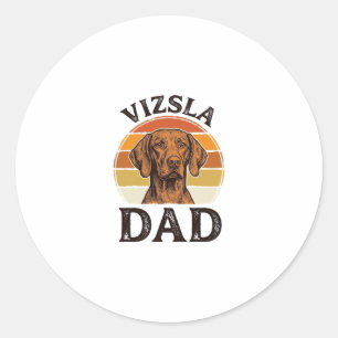 Adesivo Pai Vizsla Design de Gravação Antiga_1