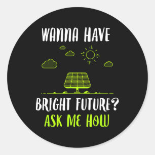 Adesivo Painéis solares de energia solar Brilham Futuro En