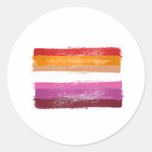 ADESIVO PAINEL DE BANDEIRA DE ORGULHO LESBIANO PINTADO