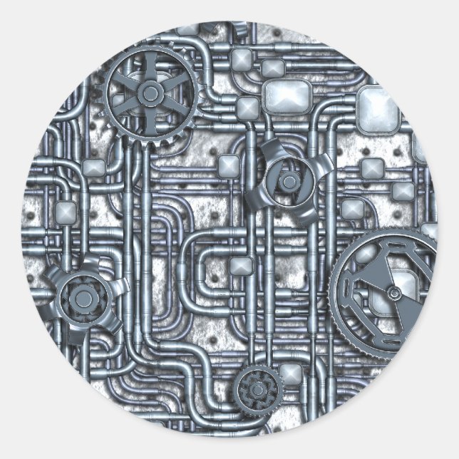 Adesivo Painel de galhardetes - Ursos e Tubos - Aço (Frente)