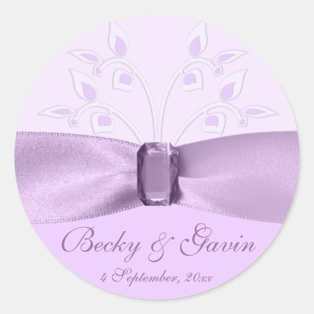 Adesivo Painel de Lavanda Round Sticker (Frente)