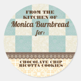 Adesivo Painel de verificação do chique da cozinha da comi