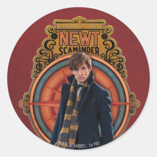 Adesivo Painel NEWT SCAMANDER™ Art Nouveau em pé