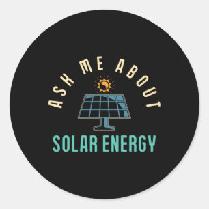 Adesivo Painel solar Pergunte-me sobre energia solar energ