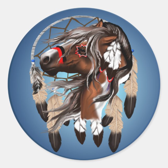 Adesivo Paint Horse Dreamcatcher Sticker (Frente)