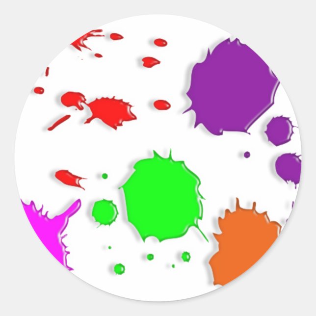 Adesivo Paint Splatters (Frente)