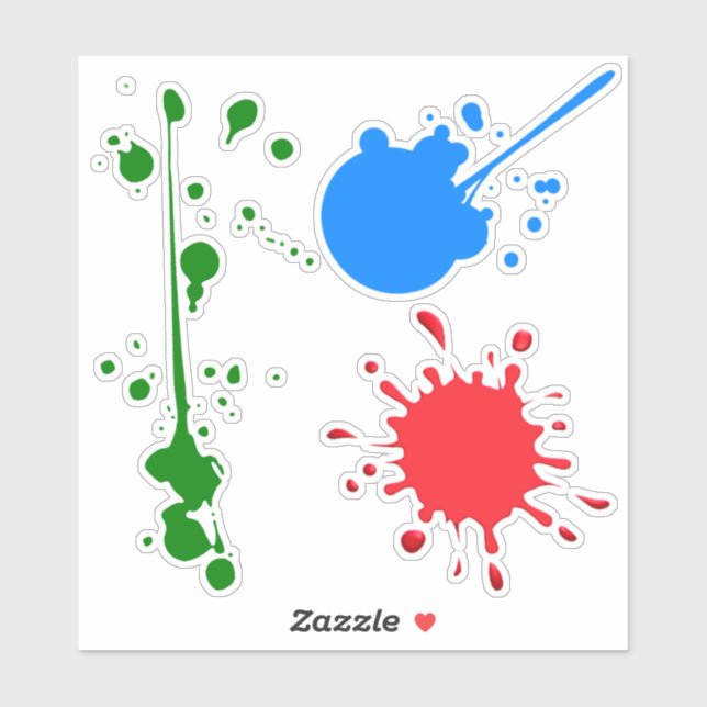 Adesivo Paint Splatters Sticker (Folha)