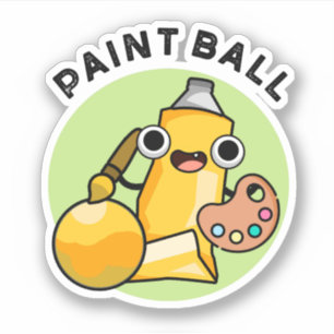Adesivo Paintball Funny Paint Pun