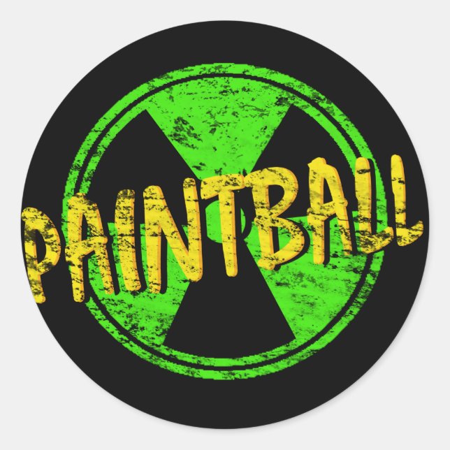 Adesivo Paintball Radioativo (Frente)