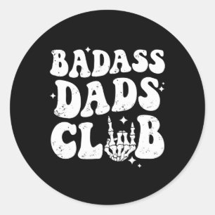 Adesivo Pais Clube Funny Pai Groovy Dia de os pais de tend