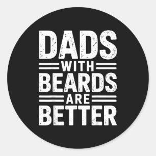Adesivo Pais com barbas são melhores paternidade cabelo re