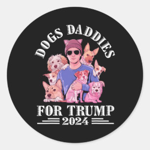 Adesivo Pais De Cães Para Trump 2024
