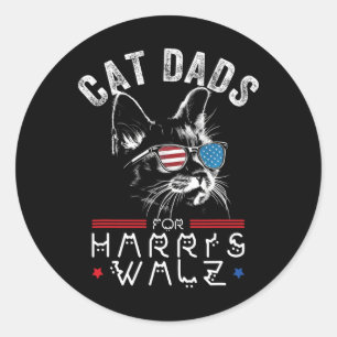 Adesivo Pais De Gato Engraçados Para Harris Waltz 2024 Sin