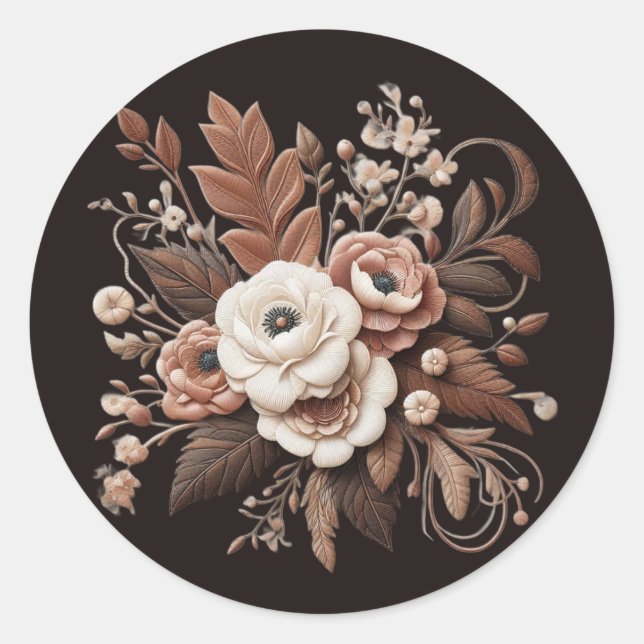 Adesivo País Elegante Moderno Ocidental- Floral (Frente)