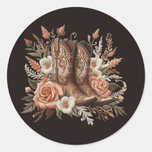 Adesivo País Elegante Moderno Ocidental - Flores e Raízes