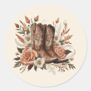 Adesivo País Elegante Moderno Ocidental - Flores e Raízes