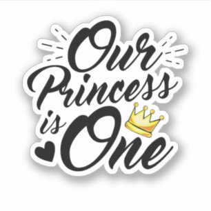 Adesivo Pais Mães primeiros aniversarios da Filha Princesa