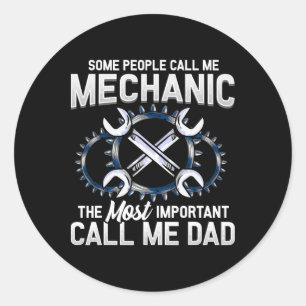 Adesivo Pais Mecânicos para Pais Dias de os pais Aniversár