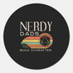 Adesivo Pais Nerds Constroem Caráter Divertido Jogo Rpg D2