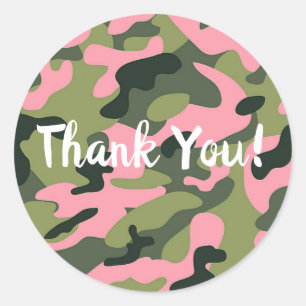 Adesivo País Rosa Verde Camuflagem Exército Camuflagem Ani