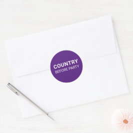 Adesivo País Roxo Antes da Política Partidária