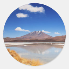 Adesivo Paisagem altiplano com vulcão na Bolívia