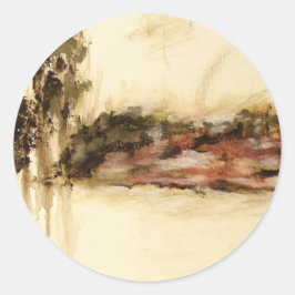 Adesivo Paisagem Ambígua e Abstrato