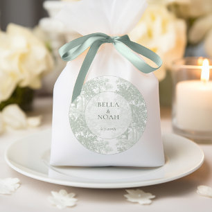 Adesivo Paisagem Clássica de Toile Verde Sálvia Casamento