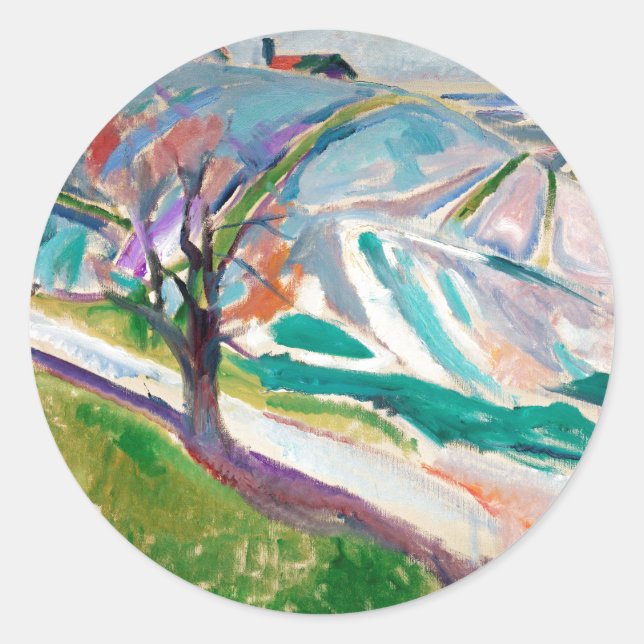 Adesivo Paisagem com Edward Munch (Frente)