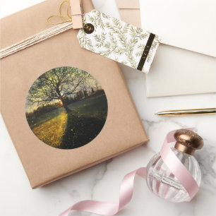 Adesivo Paisagem com sonhos de vagalumes mágicos