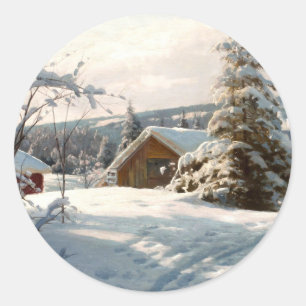 Adesivo Paisagem de inverno iluminada por Peder Mork Monst