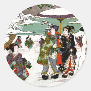 Adesivo Paisagem de Neve Japonesa