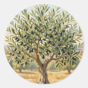 Adesivo Paisagem de Oliveiras Mediterrâneas