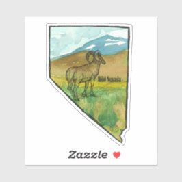 Adesivo Paisagem do Deserto de Vida Selvagem de Nevada Big