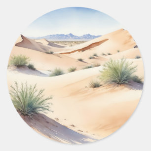 Adesivo Paisagem do Deserto Tranquilo com Dunas Suaves