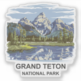 Adesivo Paisagem Nacional do Grande Teton