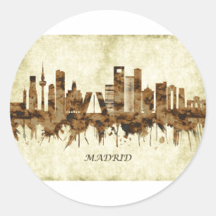 Adesivo paisagem urbana Espanha de Madrid