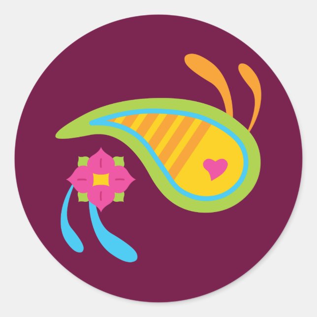 Adesivo Paisley Fun (Frente)