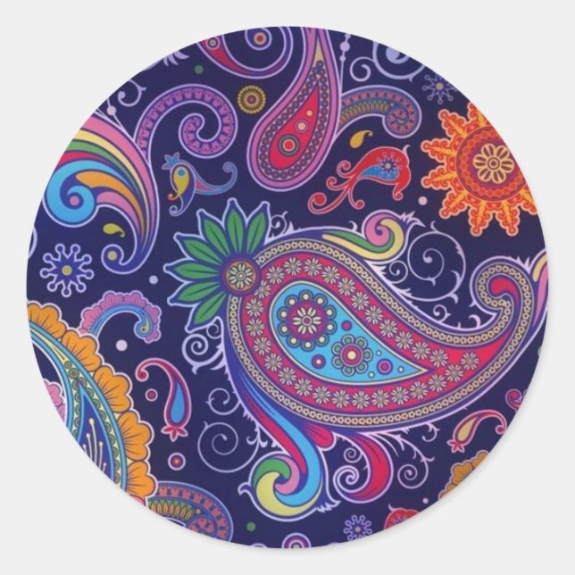 Adesivo Paisley Purple rosa (Frente)