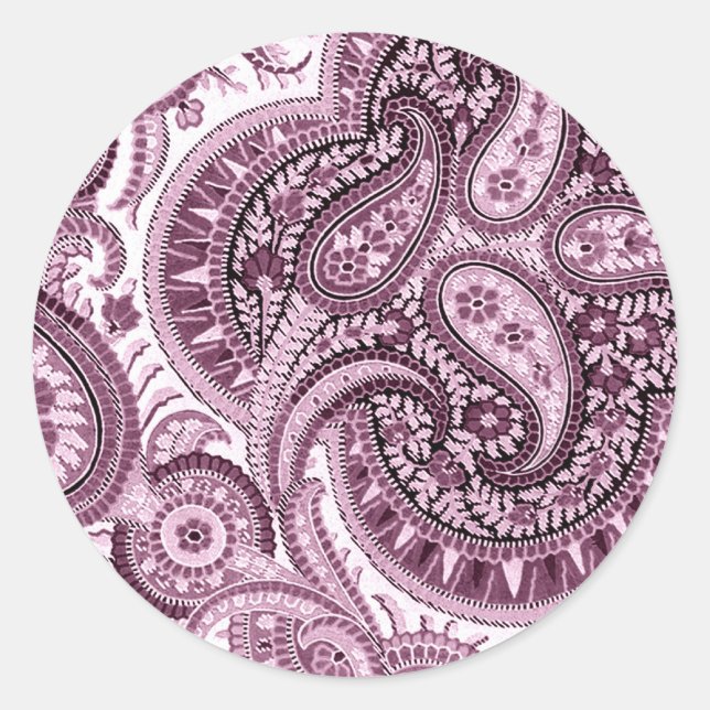 Adesivo Paisley Rosa (Frente)