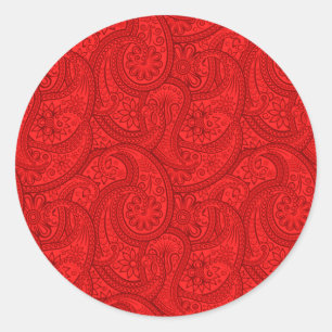 Adesivo Paisley vermelho