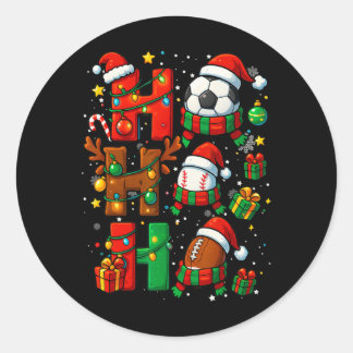 Adesivo Pajama de Natal Ho Ho Papai Noel Futebol Venda de 