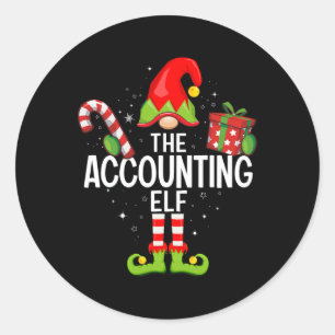 Adesivo Pajama Xmas do Natal da Família do Elf Accounting